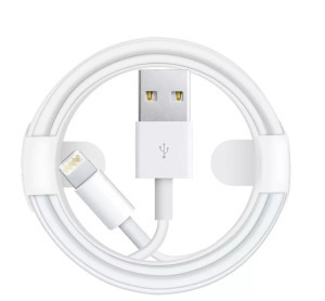 Prémium Adat- és Töltőkábel, Lightning/USB típusú, 1 méter, fehér
