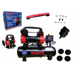 Boxer BX-1015 olajmentes kompresszor 15 L, 8 bar, 1,74 kW, 2.4 LE, 55 L/perc, 2800 rpm, 2 dugattyús