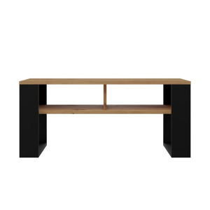 Shannan MIX 2P dohányzóasztal, 90x50x58 cm, tölgy-fekete