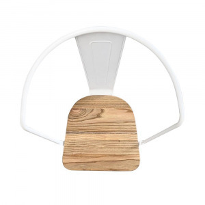 Panni  fém étkezőszék 2 db világos fa ülés