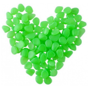 Fluoreszkáló díszkövek, Zöld - MS-534