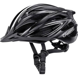 Női/Férfi kerékpáros sisak, M 54-58cm, fényvisszaverő csíkok, fekete minta