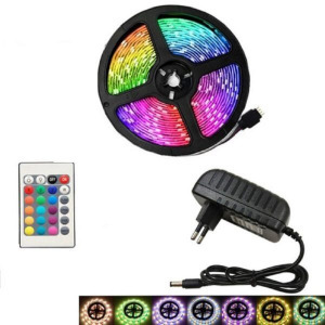 Rgb led szalag szett távirányítóval - 5 méter