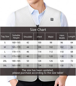 Amaz Lux fehér unisex fűthető mellény EU/M