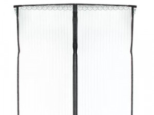 Szúnyogháló függöny ajtóra mágneses 85 x 210 cm -fekete
