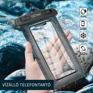 Vízálló telefontok, vízhatlan telefontok, fekete