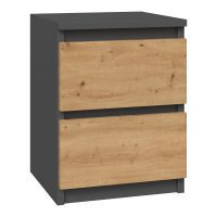 Riano MIX M2 éjjeliszekrény, 30x40x30 cm, antracit-tölgy