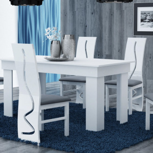 Drohmo SO M étkezőasztal, 160x75x80 cm, fehér