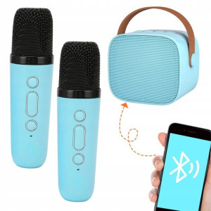 Vezeték nélküli karaoke szett, bluetooth 5.0, kék
