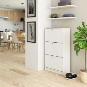 Cipősszekrény 3 részes, fehér