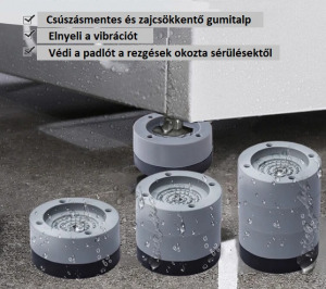 Rezgés és zajcsökkentő mosógép láb (4 db)
