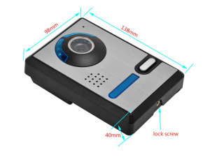 Vezetékes 7?színes kijelzős otthoni kaputelefon rendszer HD kamera, LCD képernyő, videó és hang (BBV)