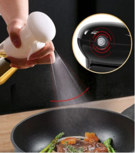 Műanyag olajpermetező palack fehér