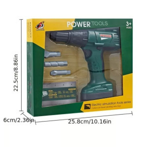 Valósághű elektromos fúró játékkészlet