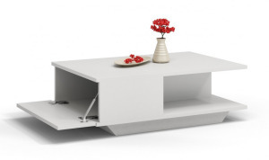 Drohmo Denver dohányzóasztal, 60x42x90 cm, fehér