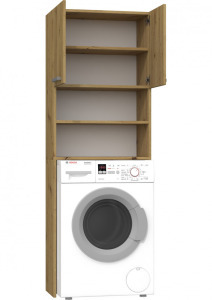 Shannan Pola DK fürdőszoba szekrény, 64x180x30 cm, tölgy