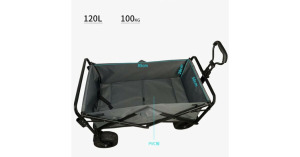 Összecsukható kézi kocsi bézs, 5 colos kerékkel SH-121