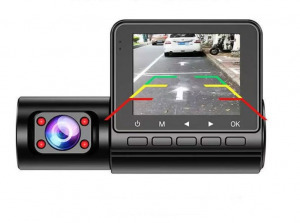 REC C50 autós menetrögzítő kamera, tolatókamerával, beépített utastér kamerával