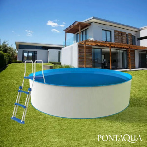Pontaqua Adria merevfalú medence 350 cm kör, fehér