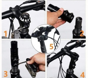 Kormányszár emelő ezüst