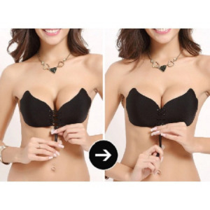 Pánt nélküli, öntapadós push-up melltartó 2 darab B méret