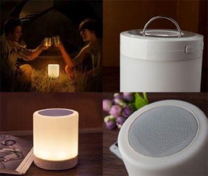 Bluetooth-os hangszóró, led lámpával, akasztóval