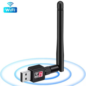 D-Band WiFi adapter, 300Mbps sebesség, 2.4GHz, USB2.0, PC-hez / laptophoz