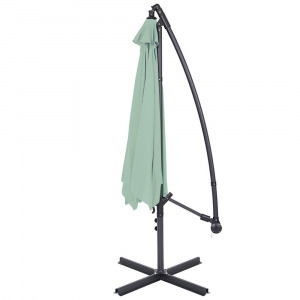 Függő napernyő 2,7 m, világos zöld