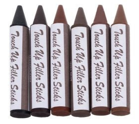 Bútorjavító készlet karcolások, sérülések javítására, 6 különböző szín