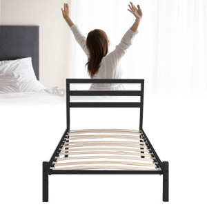 Bella fém ágykeret 90x200, fekete