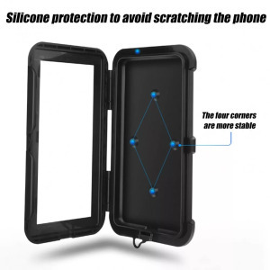 Motorkerékpáros telefontartó, vízálló, kormányra, 360°-ban forgatható