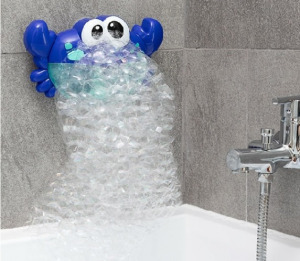 Zenés tarisznyarák szappanbuborékokkal