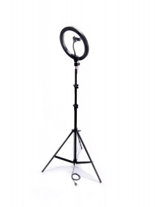 Professzionális selfie állvány, LED gyűrűs lámpa telefon tartóval - 60W