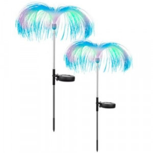 Napelemes kerti leszúrható dekor lámpa, 2 db - medúza - MS-1014