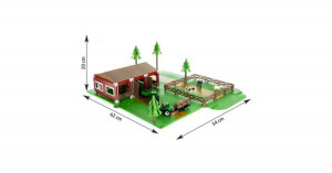102 részes farm játék szett állatokkal, 2db traktorral
