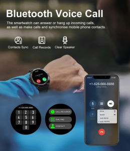 ForceOne Military okosóra GK56 watch Bluetooth hívás, 1.39