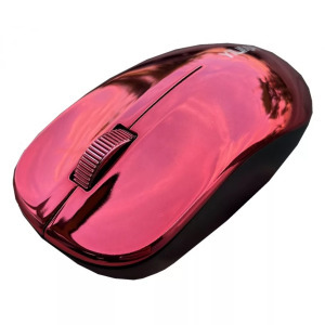 Vezeték nélküli optikai egér 33Q1, akkumulátor, 2.4GHz 1600dpi piros/inox